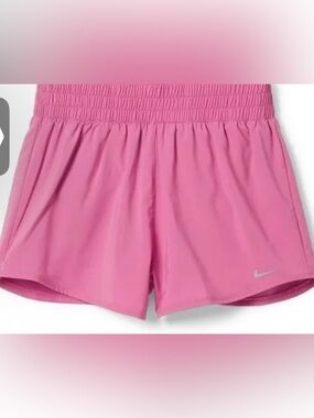 Nike Women's Dri-FIT One Hogh Waisted 3" Shorts-Pink.